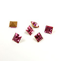 Swarovski Crystal Point Back Fancy Stone - Square 03MM ROSE