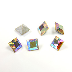 Preciosa Crystal Point Back Fancy Stone - Square 04MM CRYSTAL AB
