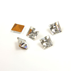 Preciosa Crystal Point Back Fancy Stone - Square 04MM CRYSTAL