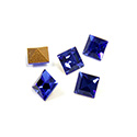 Preciosa Crystal Point Back Fancy Stone - Square 04MM SAPPHIRE