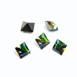 Preciosa Crystal Point Back Fancy Stone - Square 04MM VITRAIL MEDIUM