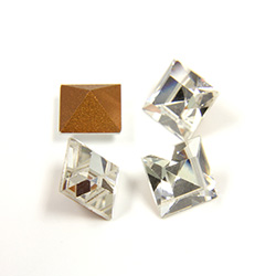 Preciosa Crystal Point Back Fancy Stone - Square 06MM CRYSTAL