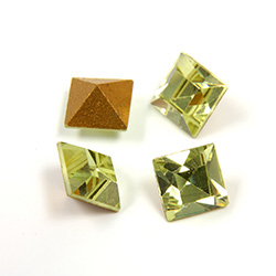 Swarovski Crystal Point Back Fancy Stone - Square 06MM JONQUIL
