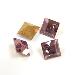 Preciosa Crystal Point Back Fancy Stone - Square 06MM LT AMETHYST