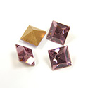 Preciosa Crystal Point Back Fancy Stone - Square 06MM LT AMETHYST