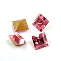 Preciosa Crystal Point Back Fancy Stone - Square 06MM LT ROSE