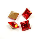 Preciosa Crystal Point Back Fancy Stone - Square 06MM LT SIAM RUBY