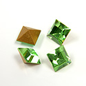 Preciosa Crystal Point Back Fancy Stone - Square 06MM PERIDOT