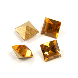 Preciosa Crystal Point Back Fancy Stone - Square 06MM TOPAZ