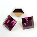 Preciosa Crystal Point Back Fancy Stone - Square 08MM AMETHYST