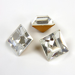 Preciosa Crystal Point Back Fancy Stone - Square 08MM CRYSTAL