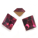 Preciosa Crystal Point Back Fancy Stone - Square 08MM DARK ROSE