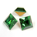 Preciosa Crystal Point Back Fancy Stone - Square 08MM GREEN TURMALINE