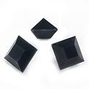 Preciosa Crystal Point Back Fancy Stone - Square 08MM JET Unfoiled