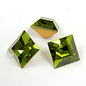 Preciosa Crystal Point Back Fancy Stone - Square 08MM OLIVINE
