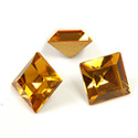 Preciosa Crystal Point Back Fancy Stone - Square 08MM TOPAZ