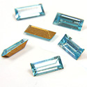 Preciosa Crystal Point Back Fancy Stone - Baguette 05x2MM  AQUA