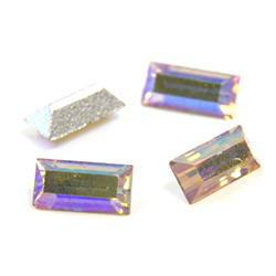 Preciosa Crystal Point Back Fancy Stone - Baguette 05x2.5MM CRYSTAL AB