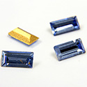 Preciosa Crystal Point Back Fancy Stone - Baguette 05x2.5MM LT SAPPHIRE