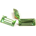 Preciosa Crystal Point Back Fancy Stone - Baguette 07x3MM PERIDOT