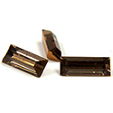 Preciosa Crystal Point Back Fancy Stone - Baguette 07x3MM SMOKE TOPAZ