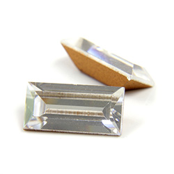 Preciosa Crystal Point Back Fancy Stone - Baguette 10x5MM CRYSTAL