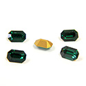 Preciosa Crystal Point Back Fancy Stone - Cushion Octagon 06x4MM EMERALD