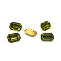 Preciosa Crystal Point Back Fancy Stone - Cushion Octagon 06x4MM OLIVINE