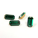 Preciosa Crystal Point Back Fancy Stone - Cushion Octagon 08x4MM EMERALD