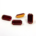 Preciosa Crystal Point Back Fancy Stone - Cushion Octagon 08x4MM SIAM RUBY