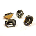 Preciosa Crystal Point Back Fancy Stone - Cushion Octagon 08x6MM BLACK DIAMOND