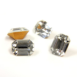 Preciosa Crystal Point Back Fancy Stone - Cushion Octagon 08x6MM CRYSTAL