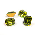 Preciosa Crystal Point Back Fancy Stone - Cushion Octagon 08x6MM OLIVINE