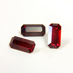 Preciosa Crystal Point Back Fancy Stone - Cushion Octagon 10x5MM SIAM RUBY