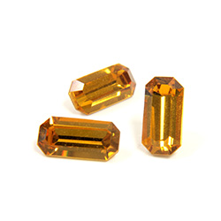 Preciosa Crystal Point Back Fancy Stone - Cushion Octagon 10x5MM TOPAZ