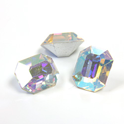 Preciosa Crystal Point Back Fancy Stone - Cushion Octagon 10x8MM CRYSTAL AB