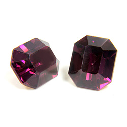 Preciosa Crystal Point Back Fancy Stone - Cushion Octagon 12x10MM AMETHYST