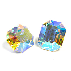 Preciosa Crystal Point Back Fancy Stone - Cushion Octagon 12x10MM CRYSTAL AB