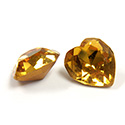 Preciosa Crystal Point Back Fancy Stone - Heart 08.8x8MM TOPAZ