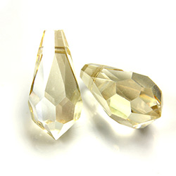 Preciosa Crystal Pendant - Pear 984 18x9MM BLOND FLARE