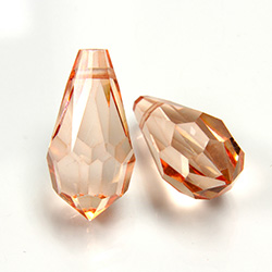 Preciosa Crystal Pendant - Pear 984 18x9MM LT ORANGE