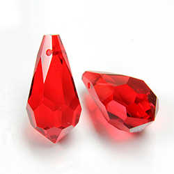 Preciosa Crystal Pendant - Pear 984 18x9MM LT SIAM RUBY