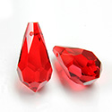 Preciosa Crystal Pendant - Pear 984 18x9MM LT SIAM RUBY