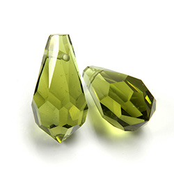Preciosa Crystal Pendant - Pear 984 18x9MM OLIVINE