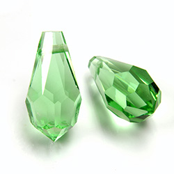 Preciosa Crystal Pendant - Pear 984 18x9MM PERIDOT