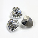 Preciosa Crystal Pendant - Heart 10.3/10 COMET ARGENT LIGHT