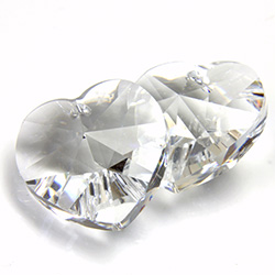 Preciosa Crystal Pendant - Heart 18MM CRYSTAL