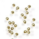 Brass Beads - Lead Safe Round Smooth 02.4MM Raw Unplated Finish