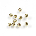 Brass Beads - Lead Safe Round Smooth 03MM Raw Unplated Finish