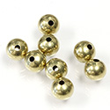 Brass Beads - Lead Safe Round Smooth 06MM Raw Unplated Finish